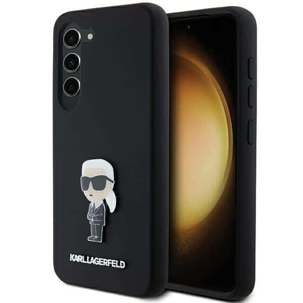 Karl Lagerfeld - Silicone (KLHCS23MSMHKNPK) - Samsung Galaxy S23 Plus - Ikonik Metal Pin