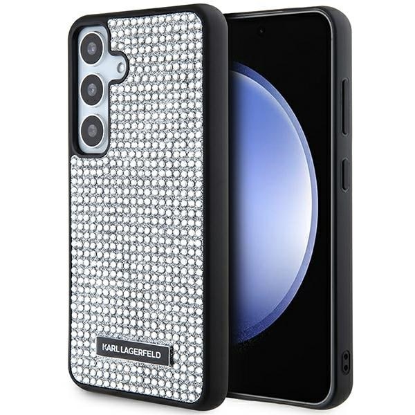 Karl Lagerfeld - Hardcase Rhinestone (KLHCS24SHDSPRS) - Samsung Galaxy S24 - Ασημί Metal Logo
