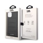 Karl Lagerfeld - Hardcase Leather Puffy (KLHCP14MPSQAK) - iPhone 14 Plus - Elongated Logo - Image 8