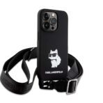 Karl Lagerfeld - Silicone Crossbody (KLHCP15XSCBSCNK) - iPhone 15 Pro Max - Choupette - Image 2