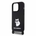 Karl Lagerfeld - Silicone Crossbody (KLHCP15XSCBSCNK) - iPhone 15 Pro Max - Choupette - Image 6