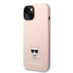 Karl Lagerfeld - Silicone (KLHCP14MSLCTPI) - iPhone 14 Plus - Ροζ Choupette Body - Image 5