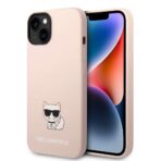 Karl Lagerfeld - Silicone (KLHCP14MSLCTPI) - iPhone 14 Plus - Ροζ Choupette Body