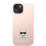 Karl Lagerfeld - Silicone (KLHCP14MSLCTPI) - iPhone 14 Plus - Ροζ Choupette Body - Image 3