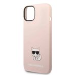 Karl Lagerfeld - Silicone (KLHCP14MSLCTPI) - iPhone 14 Plus - Ροζ Choupette Body - Image 2