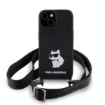 Karl Lagerfeld - Silicone Crossbody (KLHCP15SSCBSCNK) - iPhone 15 - Choupette - Image 3