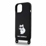 Karl Lagerfeld - Silicone Crossbody (KLHCP15SSCBSCNK) - iPhone 15 - Choupette - Image 5