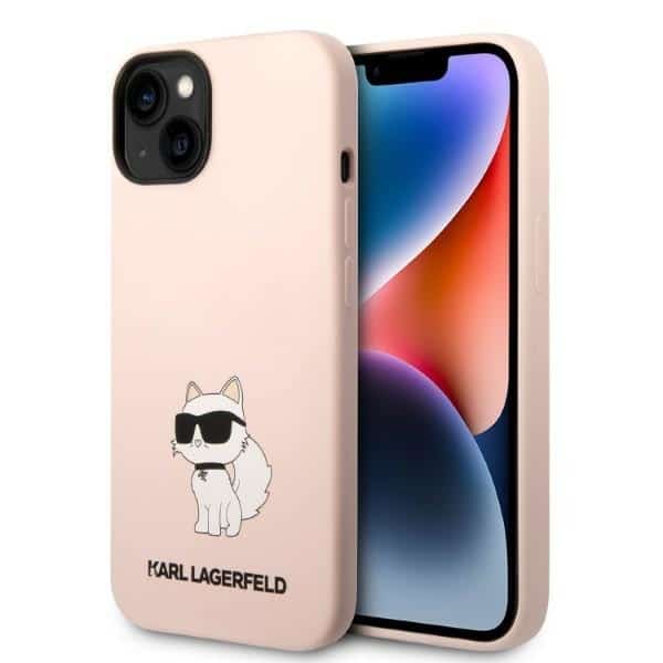 Karl Lagerfeld - Silicone (KLHCP14MSNCHBCP) - iPhone 14 Plus - Ροζ Choupette