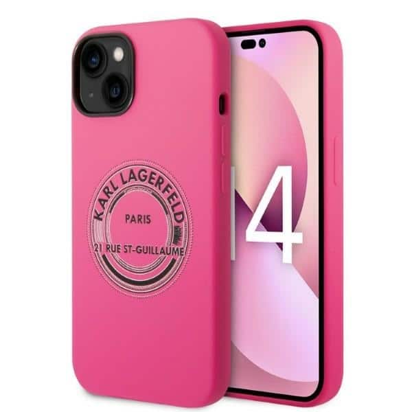 Karl Lagerfeld - Silicone (KLHCP14MSRSGRCF) - iPhone 14 Plus - Ροζ RSG