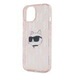 Karl Lagerfeld - IML Luxury (KLHCP14SHKLPCHP) - iPhone 14 - Ροζ Choupette Head&Monogram - Image 2