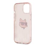 Karl Lagerfeld - IML Luxury (KLHCP14SHKLPCHP) - iPhone 14 - Ροζ Choupette Head&Monogram - Image 4
