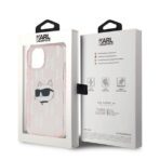 Karl Lagerfeld - IML Luxury (KLHCP14SHKLPCHP) - iPhone 14 - Ροζ Choupette Head&Monogram - Image 8