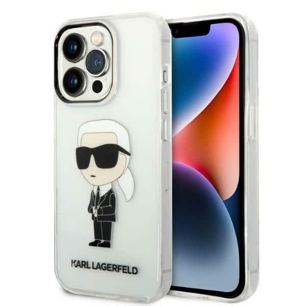 Karl Lagerfeld - Hardcase Διάφανο (KLHCP14XHNIKTCT) - iPhone 14 Pro Max - Ikonik Karl Lagerfeld