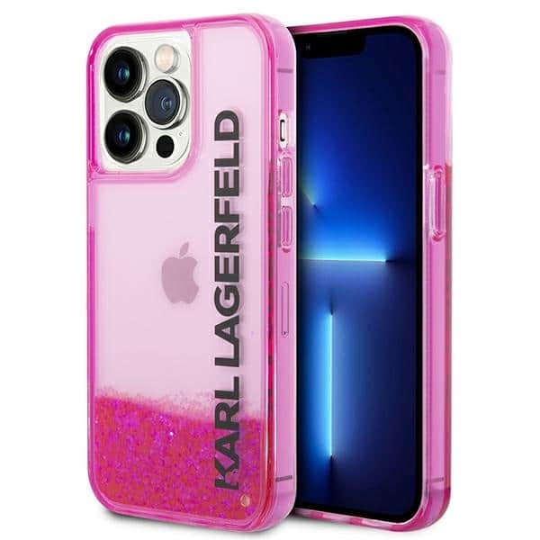 Karl Lagerfeld - Hardcase Liquid Glitter (KLHCP14XLCKVF) - iPhone 14 Pro Max - Ροζ Elong