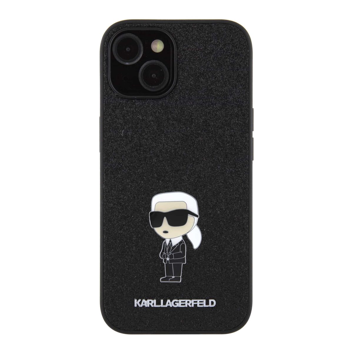 Karl Lagerfeld - Hardcase Glitter Fixed (KLHCP15SGKNPSK) - iPhone 15 - Ikonik Logo - Image 2