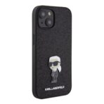 Karl Lagerfeld - Hardcase Glitter Fixed (KLHCP15SGKNPSK) - iPhone 15 - Ikonik Logo - Image 6