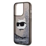Karl Lagerfeld - Hardcase Glitter (KLHCP14XLNCHCK) - iPhone 14 Pro Max - Choupette Head - Image 2