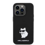 Karl Lagerfeld - Silicone (KLHCP15LSMHCNPK) - iPhone 15 Pro - Choupette Metal Pin - Image 2
