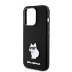 Karl Lagerfeld - Silicone (KLHCP15LSMHCNPK) - iPhone 15 Pro - Choupette Metal Pin - Image 6