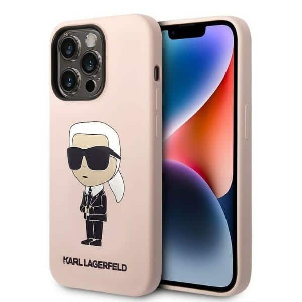 Karl Lagerfeld - Silicone (KLHCP14XSNIKBCP) - iPhone 14 Pro Max - Ροζ Ikonik