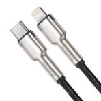 Baseus - Data Cable Cafule Series Metal (CATLJK-B01) - Type-C to Lightning, 20W, 2m - Μαύρο - Image 2
