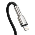 Baseus - Data Cable Cafule Series Metal (CATLJK-B01) - Type-C to Lightning, 20W, 2m - Μαύρο - Image 3