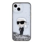 Karl Lagerfeld - Hardcase Liquid Glitter (KLHCP15SLKKNSK) - iPhone 15 - Διάφανο Ikonik - Image 3