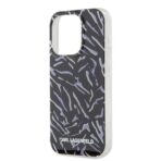 Karl Lagerfeld - Hardcase (KLHCP15XHZBPKCCU) - iPhone 15 Pro Max - Μώβ Zebra With Cord - Image 2