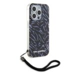 Karl Lagerfeld - Hardcase (KLHCP15XHZBPKCCU) - iPhone 15 Pro Max - Μώβ Zebra With Cord - Image 4