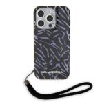 Karl Lagerfeld - Hardcase (KLHCP15XHZBPKCCU) - iPhone 15 Pro Max - Μώβ Zebra With Cord - Image 3