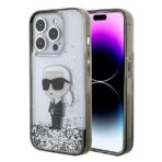 Karl Lagerfeld - Hardcase Liquid Glitter (KLHCP15XLKKNSK) - iPhone 15 Pro Max - Διάφανο Ikonik