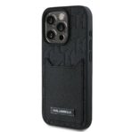 Karl Lagerfeld - Hardcase Leather Cardslots (KLHCP16LPGKHPRPK) - iPhone 16 Pro - Monogram - Image 7