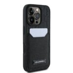 Karl Lagerfeld - Hardcase Leather Cardslots (KLHCP16LPGKHPRPK) - iPhone 16 Pro - Monogram - Image 3