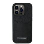 Karl Lagerfeld - Hardcase Leather Cardslots (KLHCP16LPGKHPRPK) - iPhone 16 Pro - Monogram - Image 4