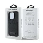 Karl Lagerfeld - Hardcase Leather Cardslots (KLHCP16LPGKHPRPK) - iPhone 16 Pro - Monogram - Image 8