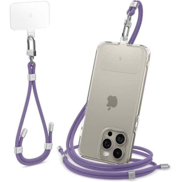 Spigen - Universal Λουράκι Λαιμού - Crossbody Lanyard for Phone Cases, 220 - 790mm -  Βαθύ Μώβ