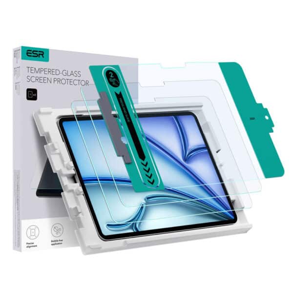 ESR - TempeΚόκκινο Glass 9H (2 pack) - iPad Air 11 (2024) - Clear