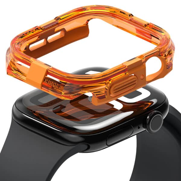 Ringke - Θήκη Σιλικόνης Fusion Bumper - Apple Watch 10 46mm - Neon Πορτοκαλί