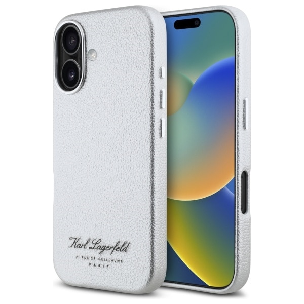 Karl Lagerfeld - Hardcase Leather Hotel (KLHCP16SPGWCMKHG) - iPhone 16 - Γκρί RSG