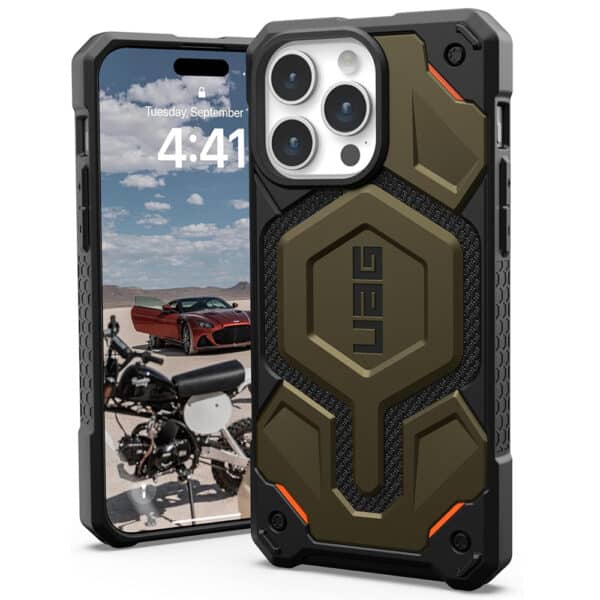 UAG - Monarch Pro MagSafe - iPhone 15 Pro Max - Kevlar Element Πράσινο