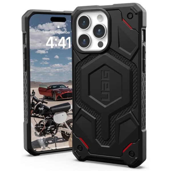 UAG - Monarch Pro MagSafe - iPhone 15 Pro Max - Kevlar Μαύρο