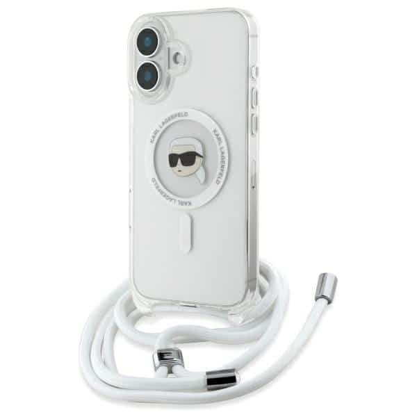 Karl Lagerfeld - IML Crossbody MagSafe (KLHMP16SHCKHNT) - iPhone 16 - Διάφανο Karl Head