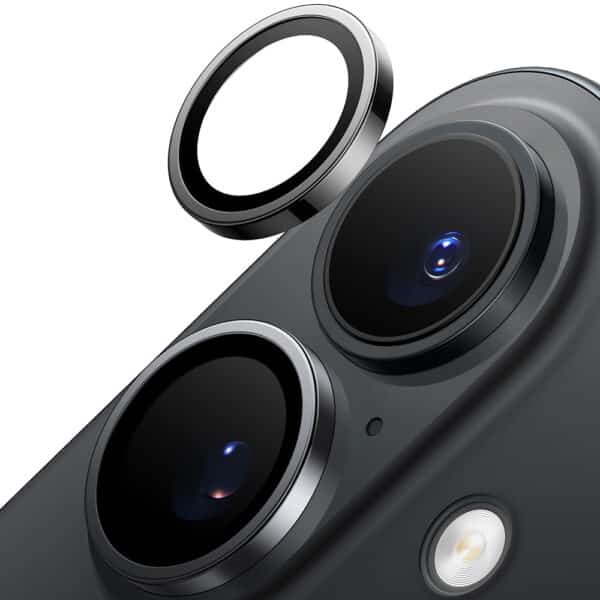 Torras - Lensguard Camera Protector Προστασία Κάμερας - iPhone 16 Plus - Μαύρο