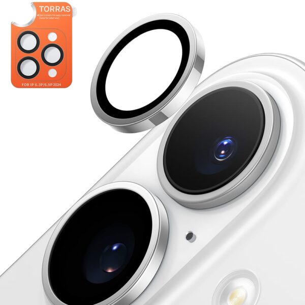 Torras - Lensguard Camera Protector Προστασία Κάμερας - iPhone 16 Plus - Titanium Γκρί