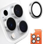 Torras - Lensguard Camera Protector Προστασία Κάμερας - iPhone 16 Pro Max - Titanium Γκρί - Image 3
