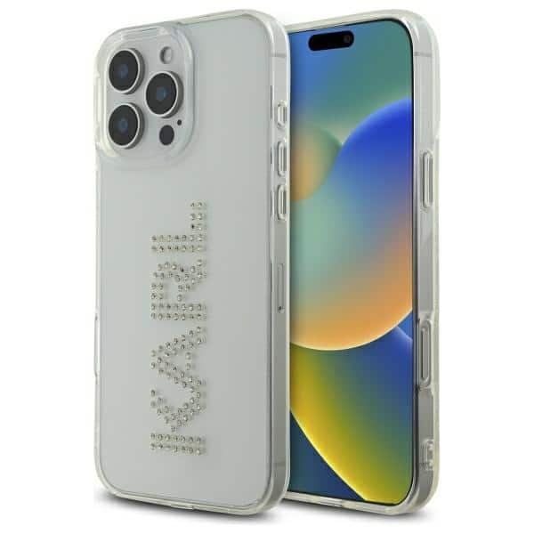 Karl Lagerfeld - IML Rhinestones (KLHCP16XHKLSTDCT) - iPhone 16 Pro Max - Διάφανο Logo