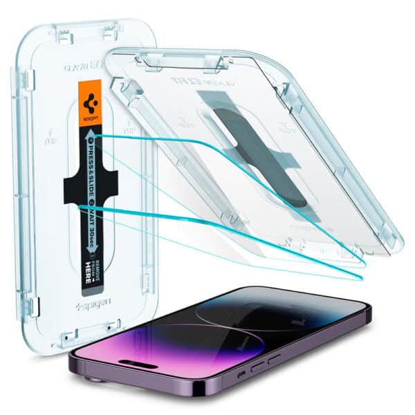 Spigen - Glas.tR EZ-FIT (2 pack) - iPhone 14 Pro Max - Διάφανο