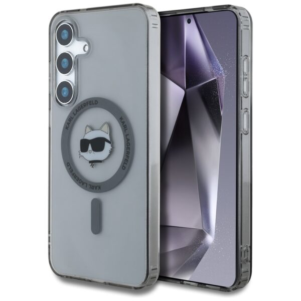 Karl Lagerfeld - IML MagSafe (KLHMS25SHLSCHK) - Samsung Galaxy S25 - Choupette`s Head