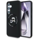 Karl Lagerfeld - Silicone Double Heads (KLHMS25MSKCHTCK) - Samsung Galaxy S25 Plus - Μαύρο