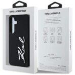 Karl Lagerfeld - Silicone Sign Metal Logo (KLHCS25SSCMSMVK) - Samsung Galaxy S25 - Μαύρο - Image 7